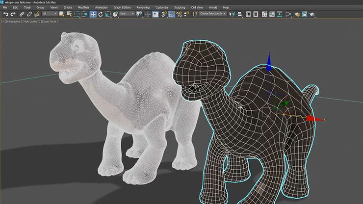 Screenshot of the user interface in 3ds Max
