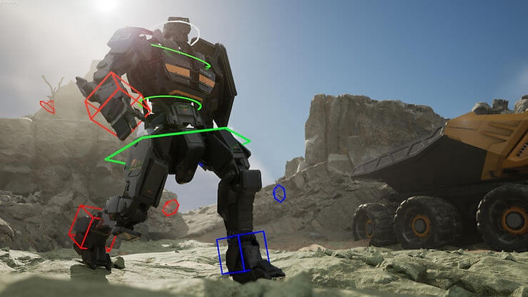 Screenshot of a 3D model in Unreal Engine