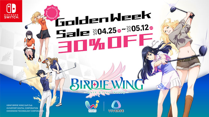 Bandai Namco Pictures girl golf japanese anime Birdie Wing and its protagonists Eve, Aoi, and other characters