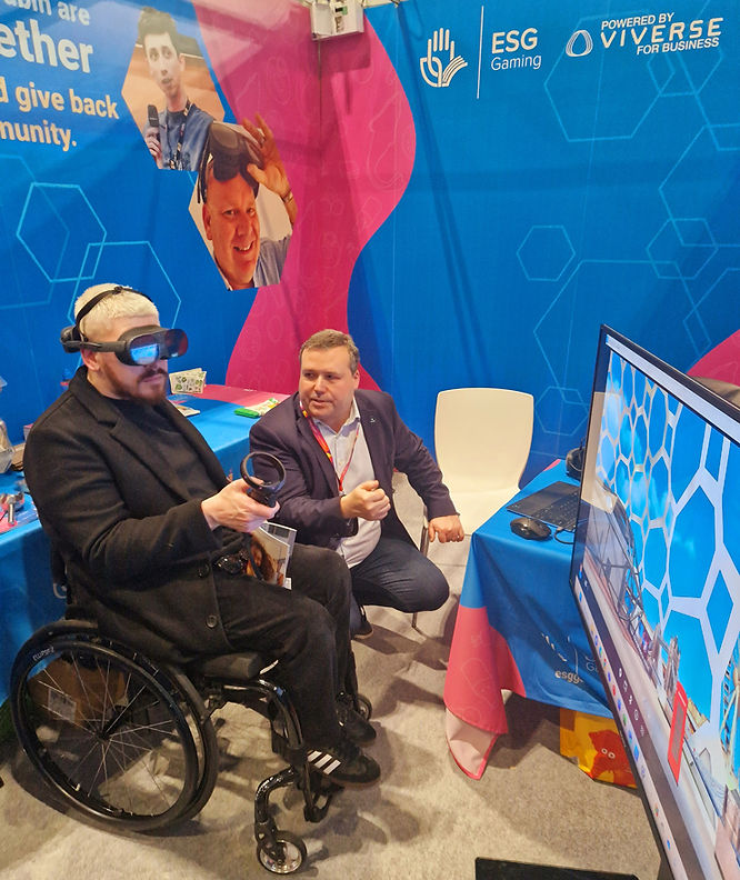 Bett 2024 event with ESG Gaming powered by VIVERSE