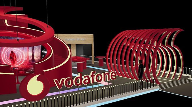 Digital Twin of Vodafone Oman's stand at COMEX powered by VIVERSE