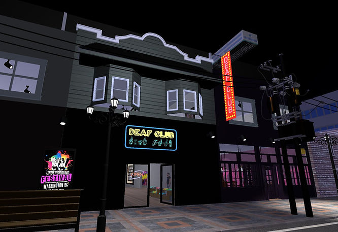 Imaginative Artwork: A Deaf Club in the Metaverse by Melissa Malzkuhn