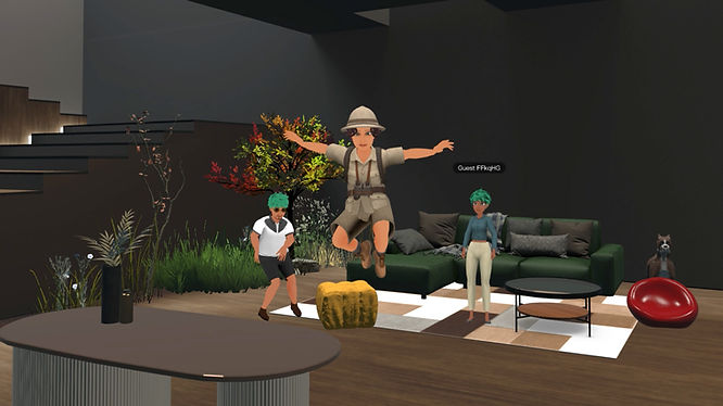 Image of a group of people hanging out in VIVERSE
