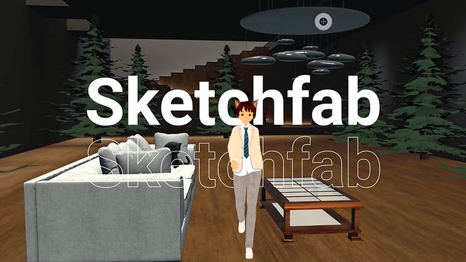 Cover page for "VIVERSE's Sketchfab Integration guide" blog post. 
