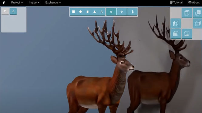 Screenshot of Smoothie-3D, a 2d images to 3d models converting tool