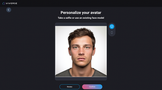 screenshot of uploading a man’s photo from the computer