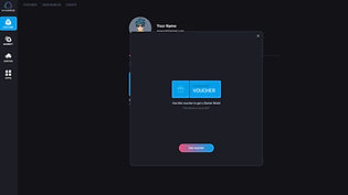 Screenshot of the second step to decorate your World, claiming your Starter World voucher.