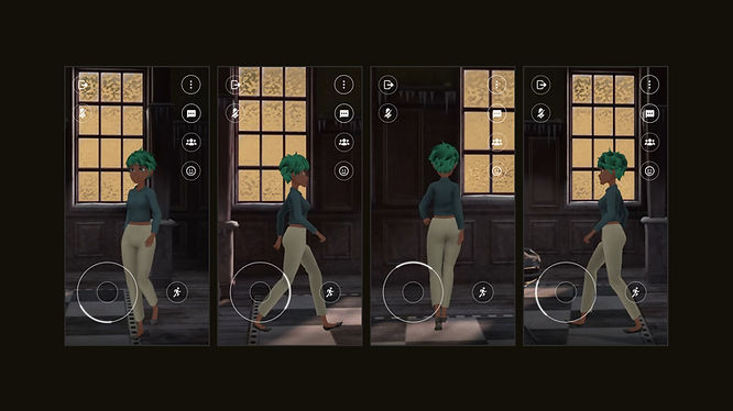 Mobile browser users can navigate effortlessly using the on-screen joystick. Move in any direction by tapping the top, right, left, or bottom. Activate running by dragging the virtual joystick.