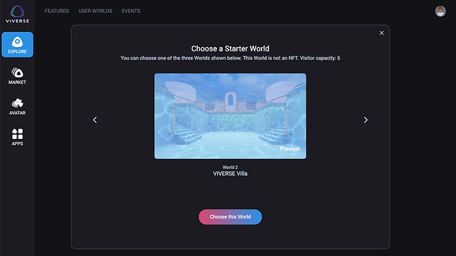 Claim a virtual space for free by signing up for VIVERSE