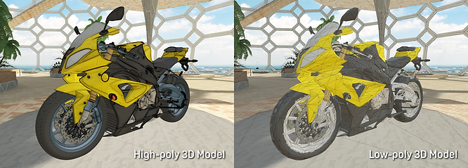 Overcome 3D visualization challenges with Polygon Streaming technology to share and display high-poly 3D model in metaverse spaces.
