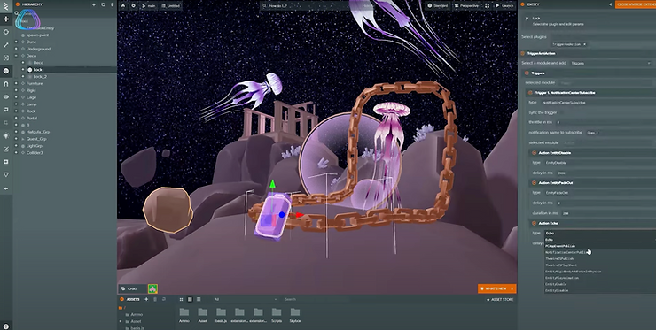 An image of Star Realm in the PlayCanvas UI