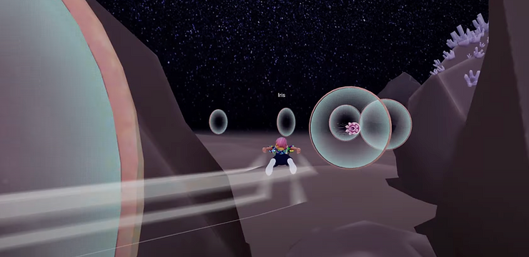 A picture of an Avatar flying through the gates in Star Realm