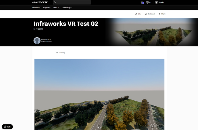 Screenshot of the Autodesk Online Gallery official website