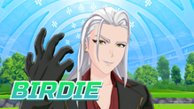 Rose, the woman in silver hair raising her glove, smirks as she gets BIRDIE