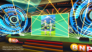 The VR stage in VIVE Sync of Birdie Wing the famous Japanese anime of women golf.