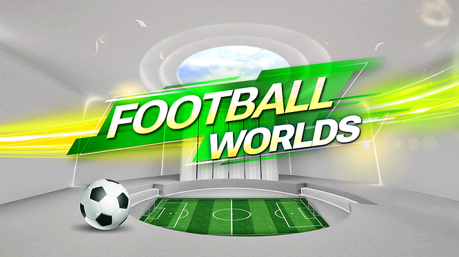 VIVERSE Football Worlds banner showing soccer ball and stadium.