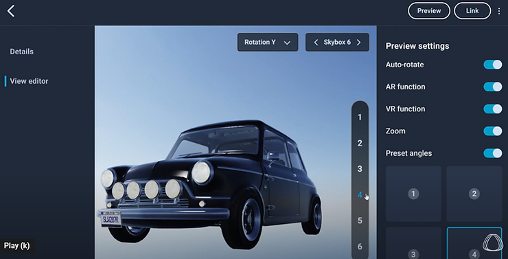 Edit the view of the 3D model
