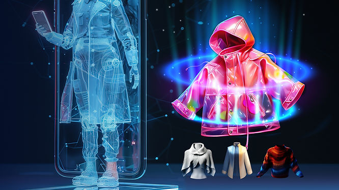 multiple 3D design apparel with a futuristic vibe