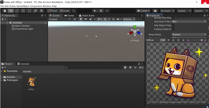 The user interface of the VRChat Creator Companion, the platform for creating avatars and worlds in VRChat.