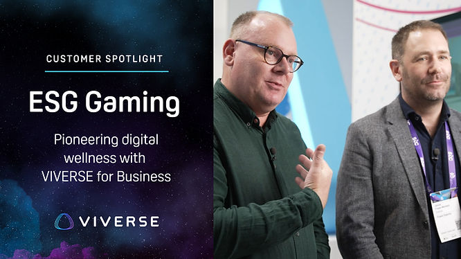 Customer spotlight: ESG Gaming, pioneering digital wellness with VIVERSE for Business