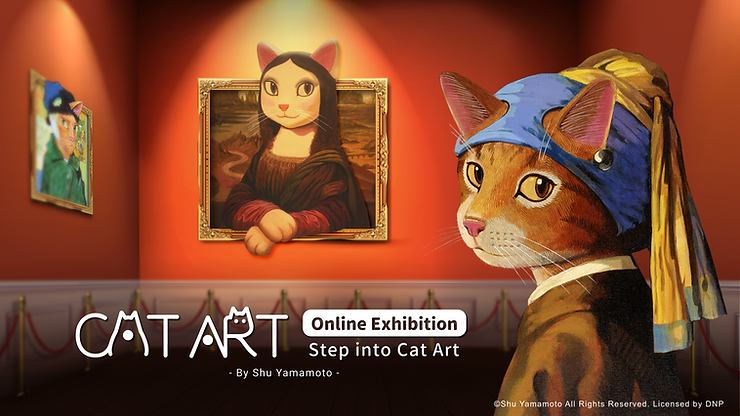 HTC VIVEPORT、アーティストの⼭本 修⽒と共同でVR「CAT ART」展を開催