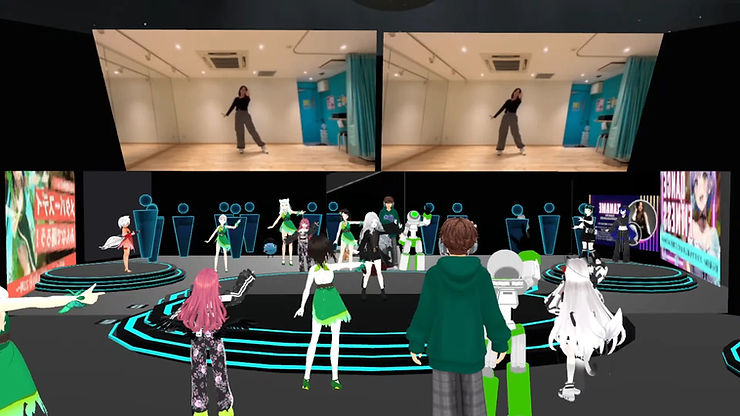 VRダンスの様子 - みんなで踊ろうメタバースデイ