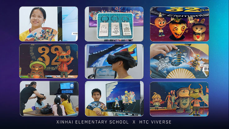 Elementary Students Become 3D Creators with VIVERSE Create | Xinhai Showcase